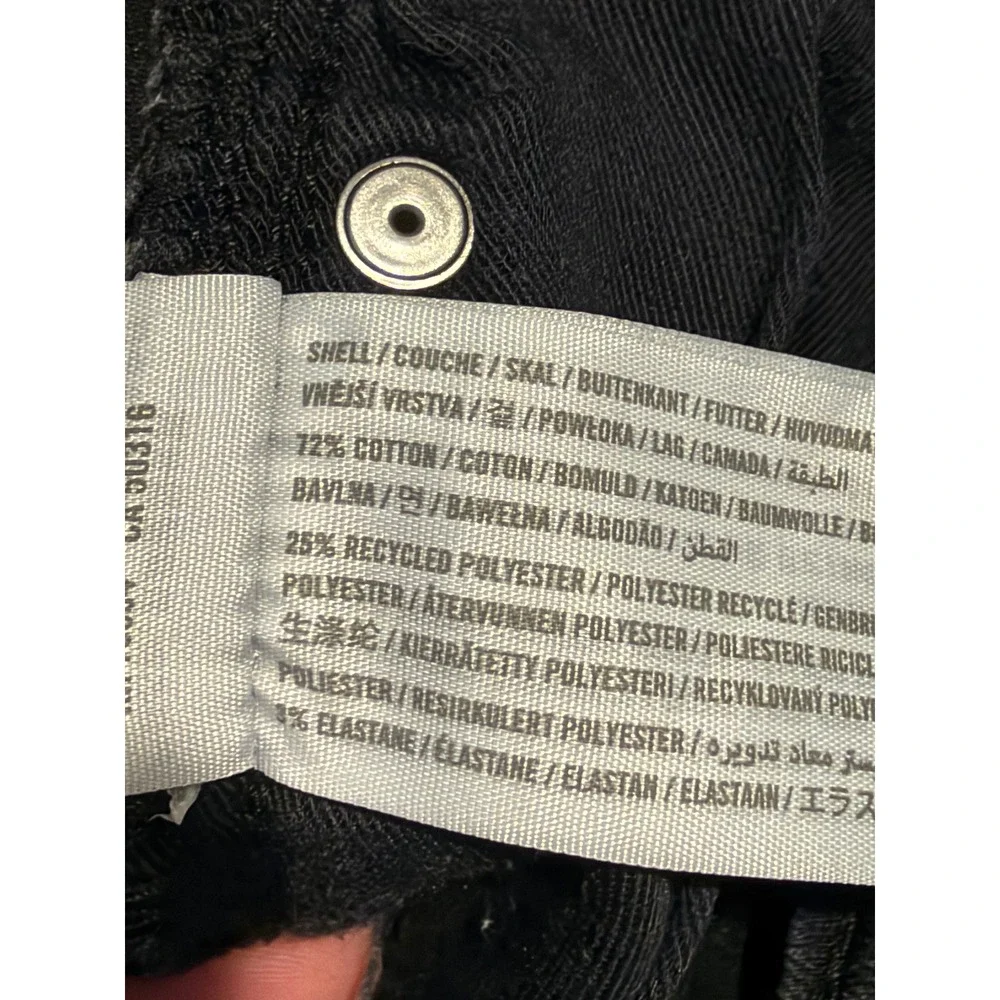 Abercrombie & Fitch Jeans Mens 28x30 Blk Langdon Skinny Distressed Stretch Denim